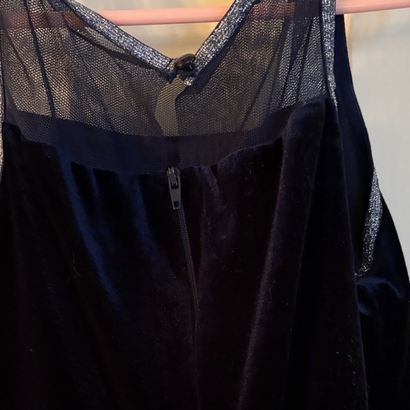 Elegant Navy Blue Kids Formal Dress - Picture 6 of 7